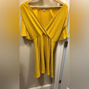 Velvet Torch Yellow Dress